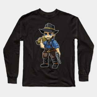 Chibi Arthur RDR2 Long Sleeve T-Shirt